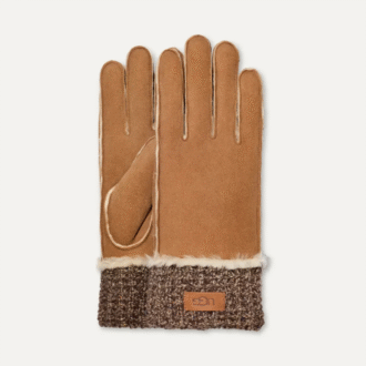 Sheepskin Knit Cuff Glove