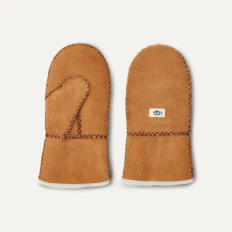 Sheepskin Mitten with Stitch Sheepskin Mitten with Stitch